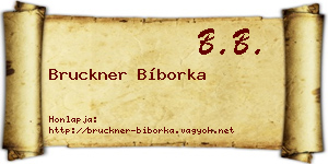 Bruckner Bíborka névjegykártya
